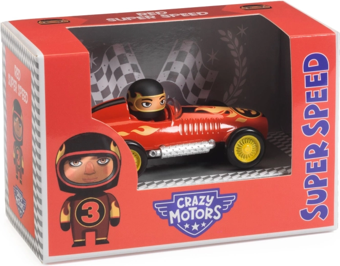 Djeco Crazy Motors car Red Super Speed