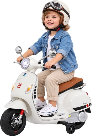 Otroško električno vozilo Vespa GTS 125, belo