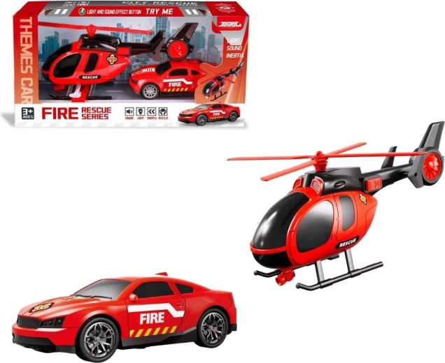 Gasilski komplet za otroke z baterijami