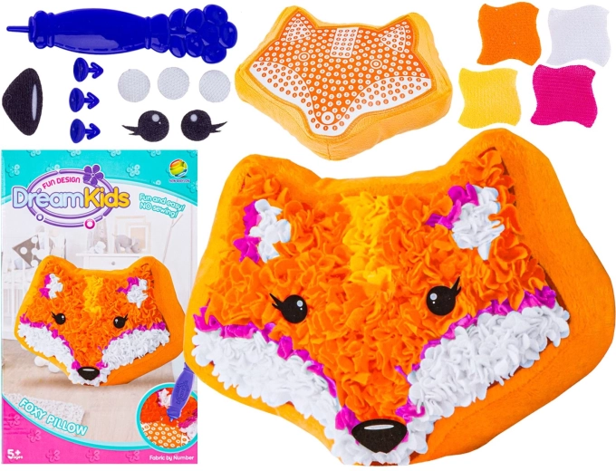 Kreativni set DreamKids za izdelavo blazine lisica – 1 kos