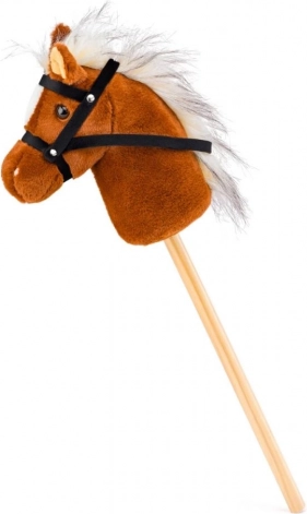 Scarlet gugalni konjiček na palici hobby horse – svetlo rjav