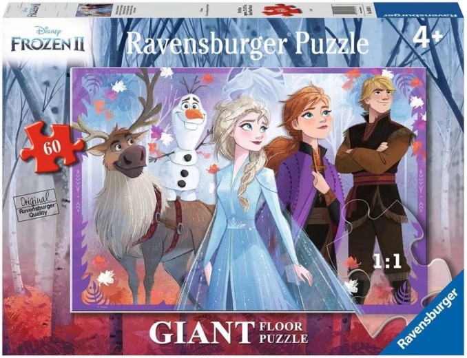 Ravensburger ogromna talna sestavljanka Ledeno kraljestvo (60 kosov)