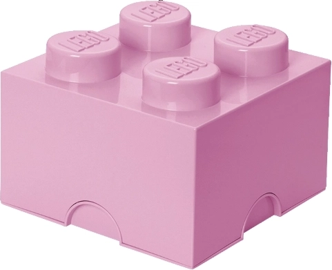 Lego shranjevalna škatla 4 svetlo roza