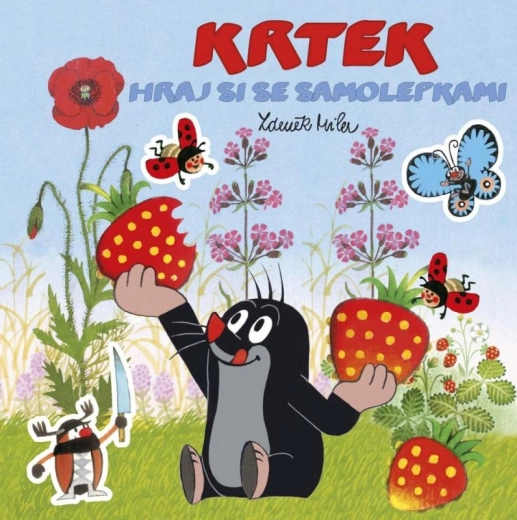 Album slik z Krtekom s ponovljivimi nalepkami