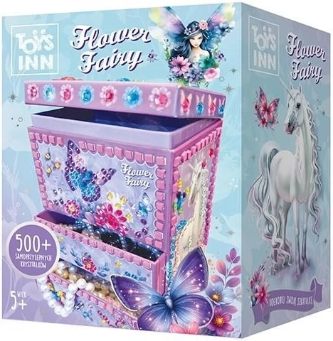 Kreativna mozaik škatlica za nakit FLOWER FAIRY Iris – TOYS INN