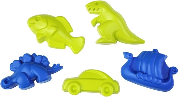 Modelčki za pesek z dinozavrom, 5 delov