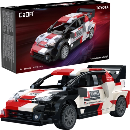 Gradbeni komplet CaDA Toyota GR Yaris Rally1 – dirkalni avto 317 kosov (1:24)