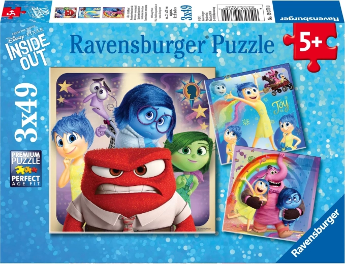 Ravensburger sestavljanka Vrvež v glavi 2: Čustva 3×49 koščkov