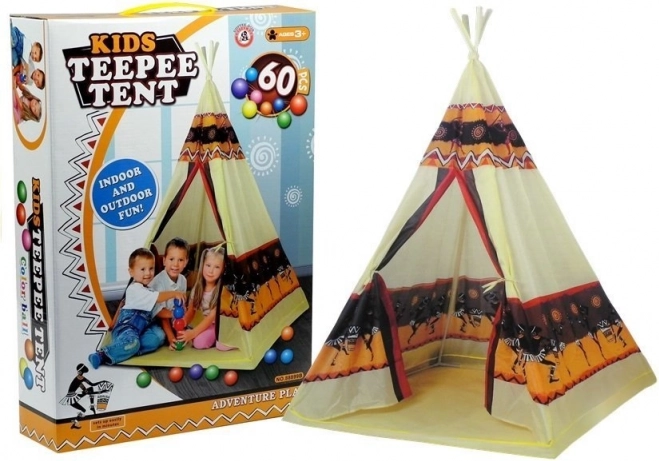 Otroški indijanski tipi z žogicami 155 cm