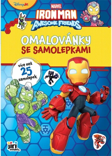 Pobarvanka A4 z nalepkami Ironman