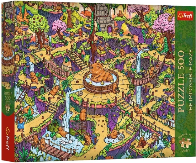 Puzzle Premium Plus 500 koščkov vesele kapibare