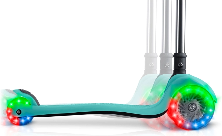 Svetleča zabava: fluorescentna deska in LED kolesca