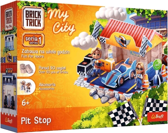 Brick Trick My City boks (pit stop)