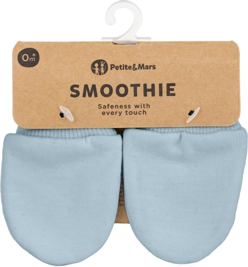 Petite&Mars dojenčkove rokavičke Smoothie Sky Blue