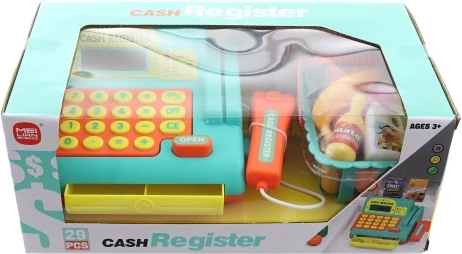 Children's battery-powered cash register with accessories - 1 piece