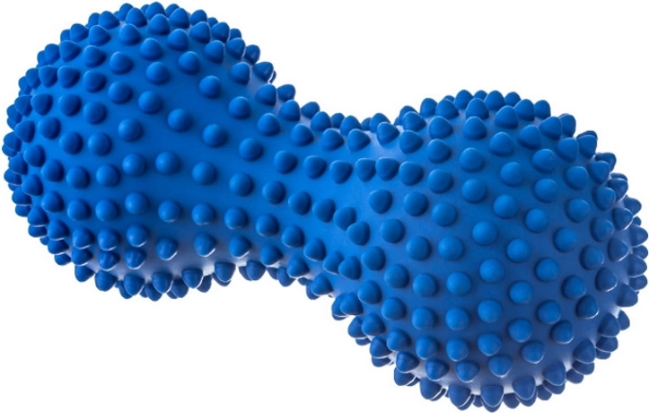 Rehabilitation massage roller duoball 15.5 cm blue