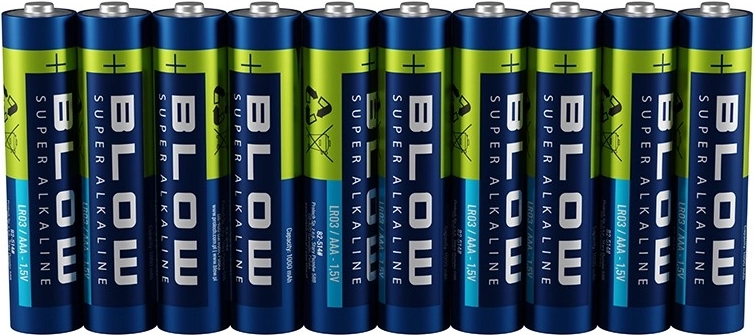 Alkalne baterije AAA (LR03) BLOW super alkaline 10 kosov