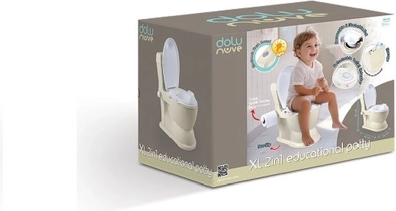DOLU edukativni kahlica XL z zvokom, bež