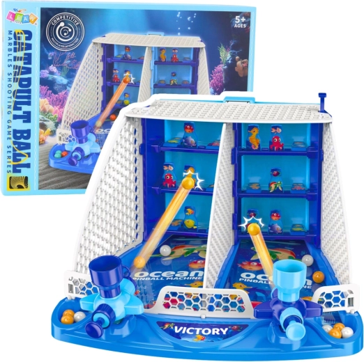 Otroška spretnostna igra Ocean Pinball – streljanje na tarčo z morskimi ribicami
