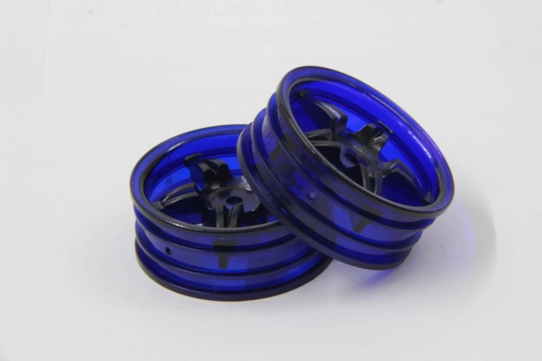 Petkrako platišče kolesa Tamiya, neonsko modro, 22 mm