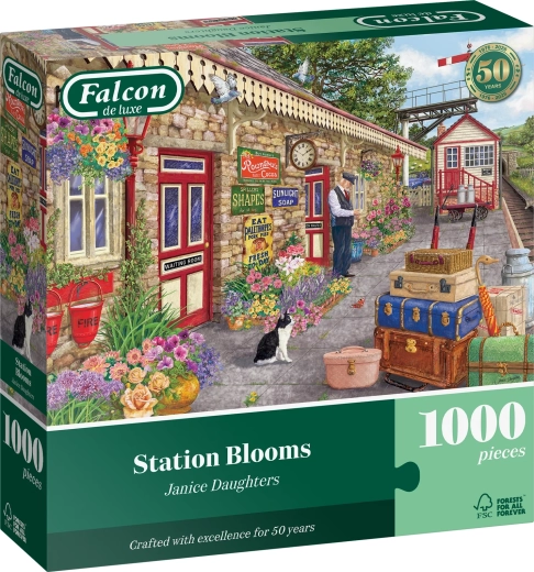 Falcon puzzle Rože na železniški postaji 1000 kosov