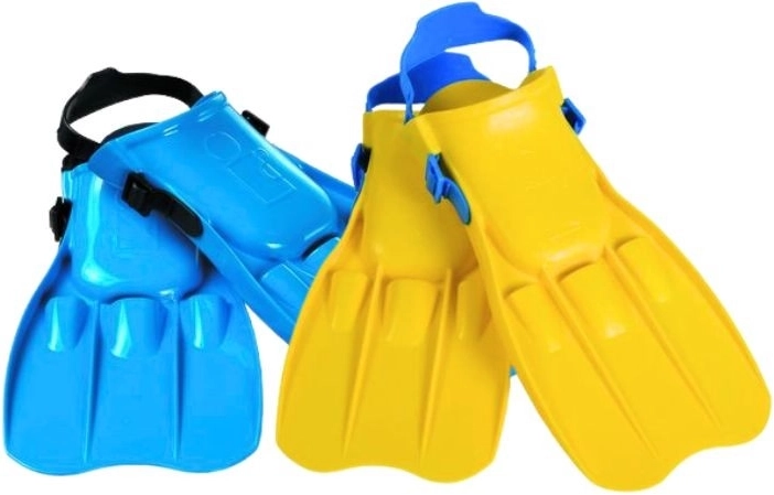 Otroške kratke plavuti za plavanje z nastavljivim paščkom