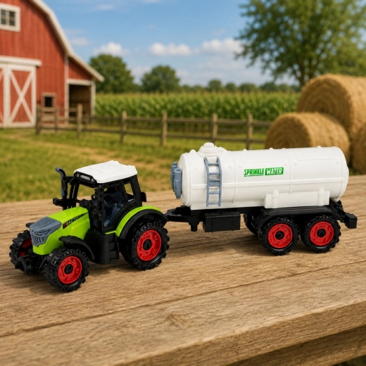 Impresiven komplet traktor + prikolica