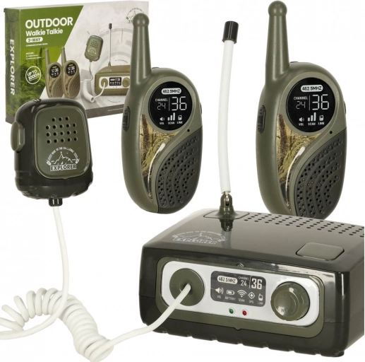 Otroška zbirka Walkie Talkie s centralno enoto Explorer