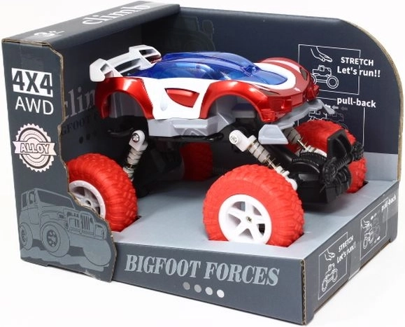 Kovinski avtomobilček 4x4 z vzmetenjem
