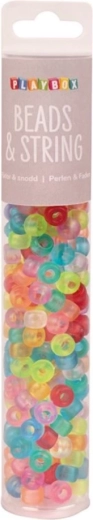 Playbox barvane perle v tubi 250 kosov – mat