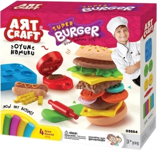Ustvarjalni komplet za modeliranje hamburgerja 200 g