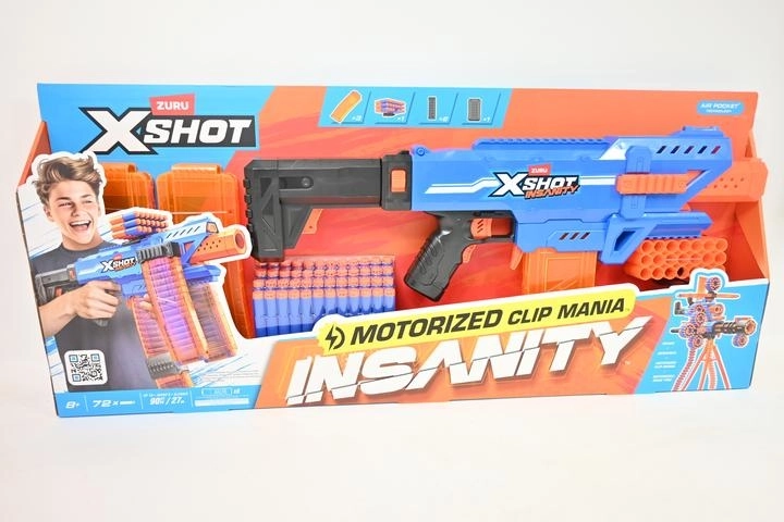 Motorizirani penasti blaster Zuru X-Shot Insanity Clip Mania