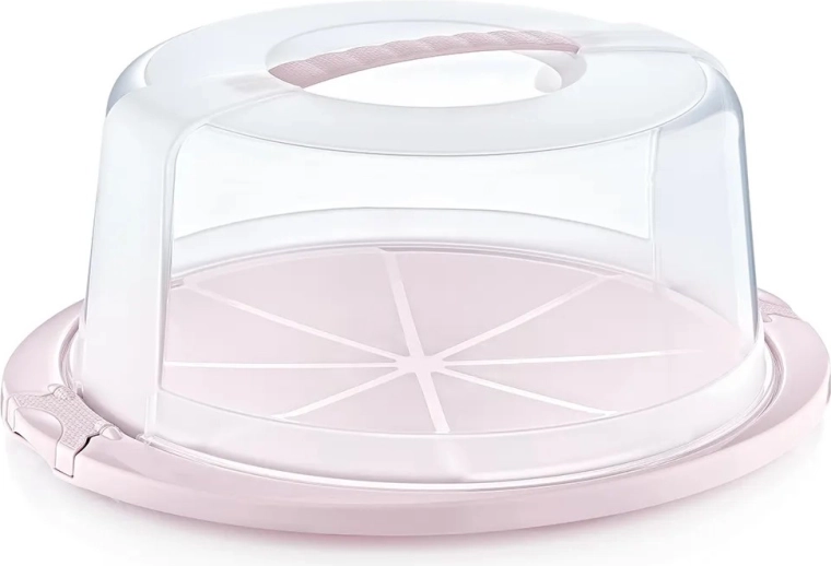 Okrogla škatla za torto Nordic Pink 33,5 × 38 × 17 cm