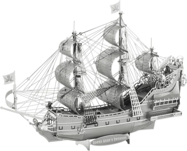 Kovinski 3D-puzzle METAL EARTH ICONX – jadrnica Queen Anne's Revenge