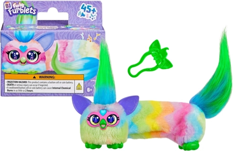 Furby DJ Furblet Can Dee Swirl plišasta interaktivna igrača