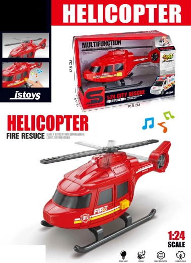 Igrača helikopter s svetlobnimi in zvočnimi učinki