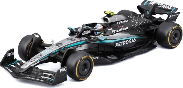 Model formule 1 Bburago Mercedes-AMG Petronas W16 2025 Kimi Antonelli 1:43 v dekorativni škatli