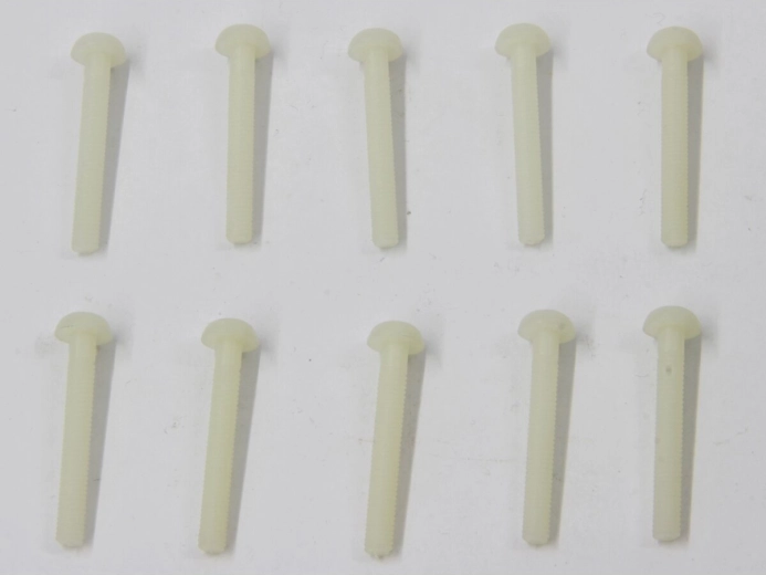 Plastični vijaki z lečasto glavo in križnim utorom M4 × 30 mm, 10 kosov