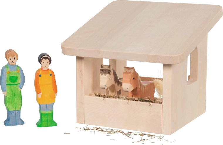 A cozy place for animal figures in children