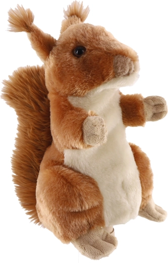 Ročna lutka veverica 27 cm iz pliša