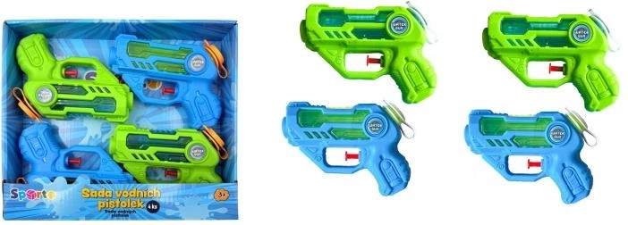 Set vodnih pištol SPORTO, 4 kosi