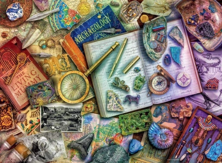 Ravensburger puzzle Arheologova miza 500 kosov