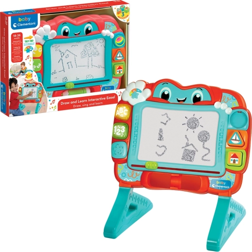 Baby Clementoni moja interaktivna magnetna risalna tabla 2v1