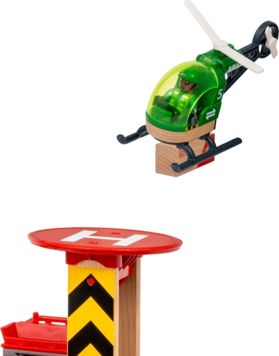 Heliport s helikopterjem za hiter prevoz