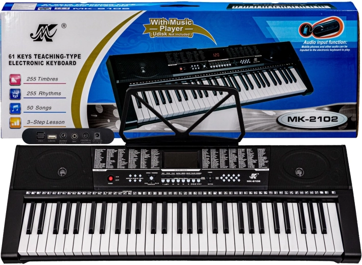 Klavir MK-2102 z adapterjem, 61 tipk