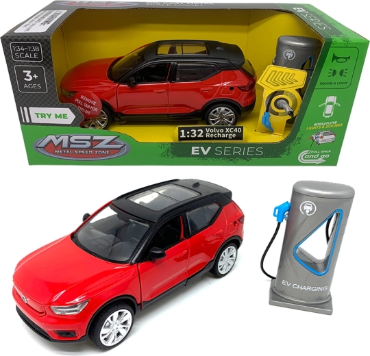 Kovinski model 1:32 Volvo XC40 Recharge z lučmi in zvoki