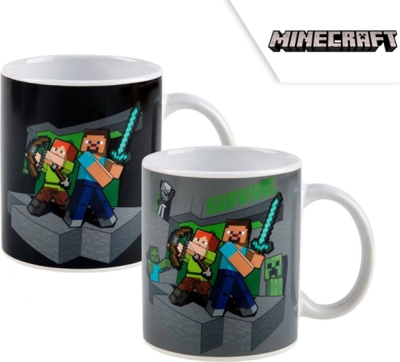 Minecraft color-changing thermal mug
