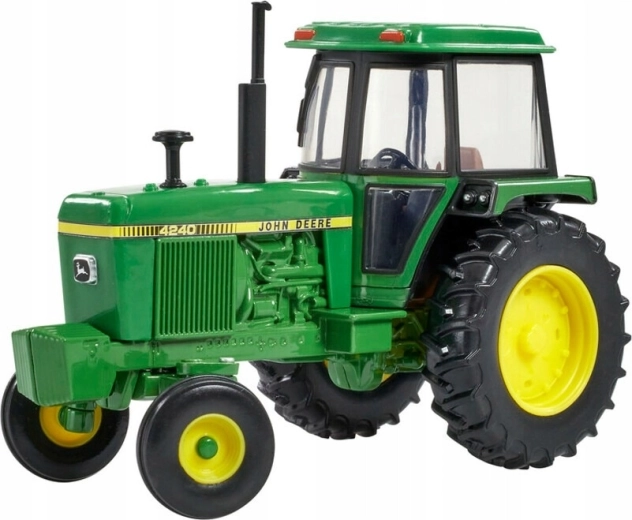 Realistic details of the John Deere tractor