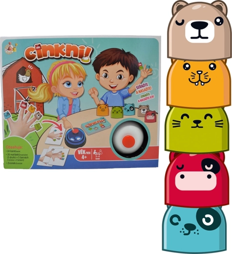 Studo Games Cinkni! opazovalna igra z zvončkom in prstnimi lutkami
