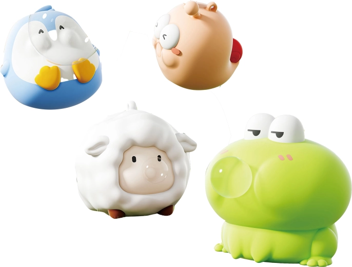 Stiskljiva živalca z mehurčkom 8 cm - 1 kos